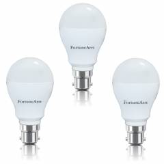 FortuneArrt 7W White B-22 LED Bulb(Pack of 3)