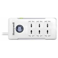 Honeywell 6 Socket White Surge Protector with Master Switch