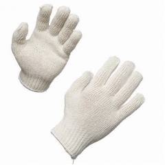 SRJ 35 GSM White Cotton Knitted Hand Gloves (Pack of 100)