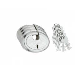 SmartShophar 75mm Zip Action Heavy Shutter Lock (Pack of 4), 54015-SL7L-ZA-75H-P4