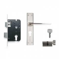 Godrej NEH 08 200mm 1CK Door Handle with Lock Set, 6763
