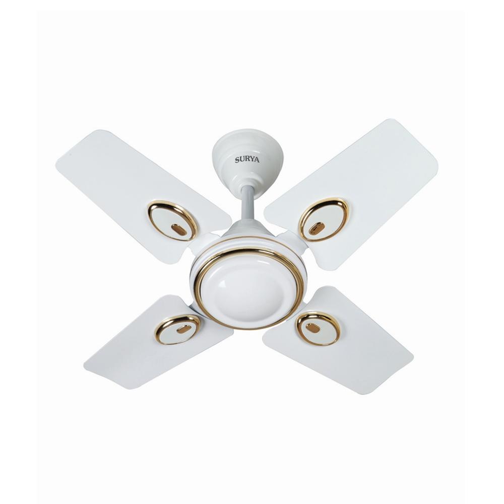 Buy Surya Sparrow Dx 24 Inch White Ceiling Fan Sweep 600mm