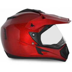 Vega Off Road Red Full Face Helmet, Size (Large, 600 mm)