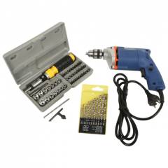 Imported 300W Drill Machine, 41 Pcs Socket & 13 Pcs Drill Bit Combo