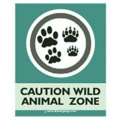 Dishasignage Caution-Wild-Animal-Zone Safety Signage