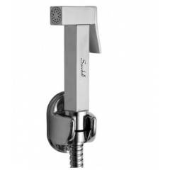 Snowbell Square Health Faucet, 1m Flexible Tube (Pack of 2)