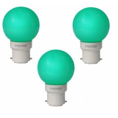 Pyrotech 0.5W Deco Green LED Bulb, PELB0.5X3G (Pack of 3)