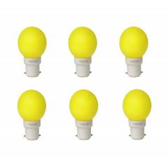 Pyrotech 0.5W LED Deco Yellow Bulb, PELB0.5X6Y (Pack of 6)