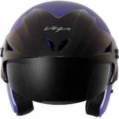 Vega Cruiser WP Dull Blue Half Face Motorbike Helmet, Size (Medium, 580 mm)