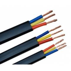 RISTACAB 100m PVC Insulated 3 Core Sheathed Submersible Flat Cable, 2.5 Sqmm