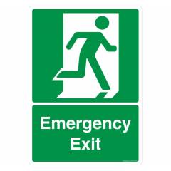 Safety Sign Store Emergency Exit Sign Board, FE612-A3PC-01