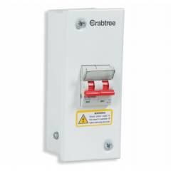 Crabtree 2 Way Steel MCB Enclosure, DCDESDP