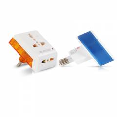 GM 2 Pin Universal Travel Multi Plug with Nano Night Lamp, 3011-3032