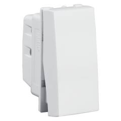Havells 10A White One Way Switch, AHOSXXW101