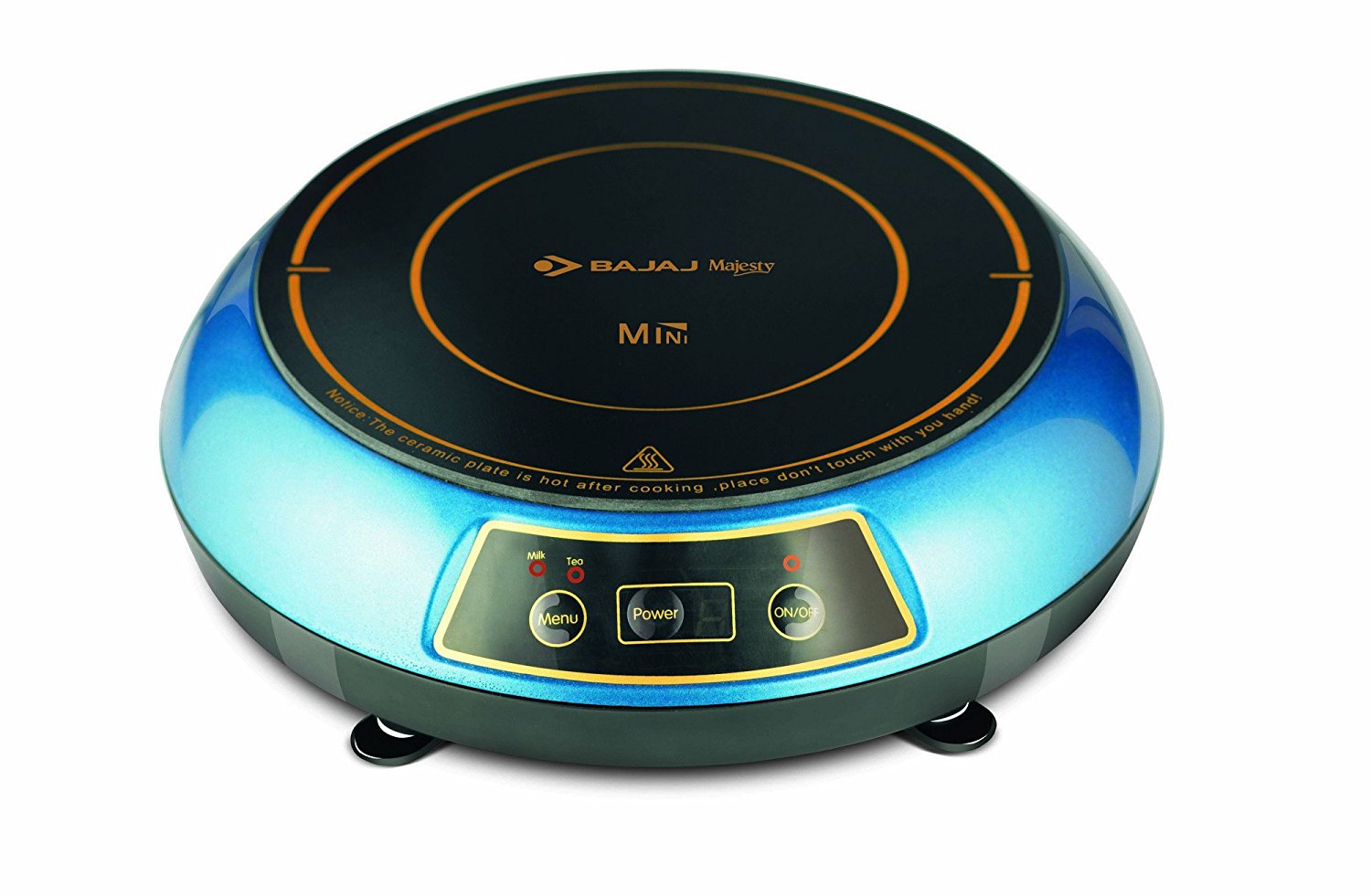 Buy Bajaj Majesty 1200w Black Blue Mini Induction Cooktop Online