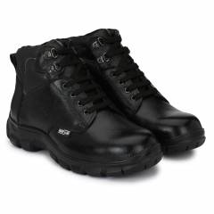 Manslam MLM20 Black Steel Toe Safety Shoes, Size: 6