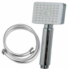 Goonj Hand Shower Kubix With Full C.P. Tube 1.5 Meter and Wall Hook, VHS-0540-1