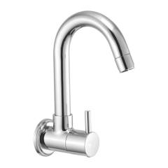 Jainex Flora Sink Cock with Wall Flange & Free Tap Cleaner, FLR-6222