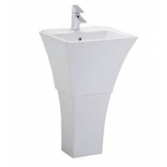 Cotto C-0413/C4117 EVITA Wash Basin with Pedestal, Colour: White