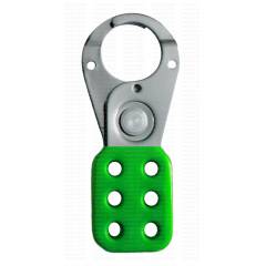 Asian Loto ALC-CHSV-G Small Green Vinyl Coated Safety Lockout Hasp, Size: 25 mm (Pack of 5)