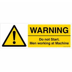 Safety Sign Store Warning: Do Not Start Sign Board, CW425-1029PC-01