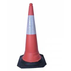 KT 2.5 kg Orange Safety Cone with Rubber Base (Pack of 5)