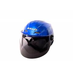 Mototrance BT-1003 Blue Bullit Trendy Helmet with Vintage Graphics
