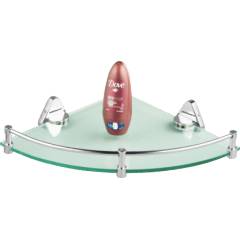 Addmore 12 Inch Trendo Corner Glass Shelf, TR-1011c