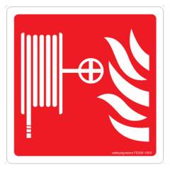Safety Sign Store Fire Hose Reel-Graphic Sign Board, FE528-105AL-01, (Pack of 5)