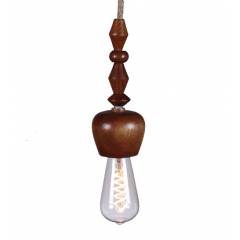 Tezerac 25W E-27 Bergen Wooden Pendant Lamp, TEZ-LL- 150