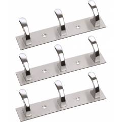 Doyours 3 Pieces Chrome Finish Cloth Hook Set, DY-0198