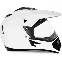 Vega Off Road White Full Face Helmet, Size (Medium, 580 mm)