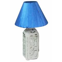 Aadhya Creations RS Mosiac With Blue Shade Table Lamp, AC13BL055G