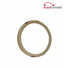 Autofurnish Bay Beige Leatherette Car Steering Cover For Fiat Palio