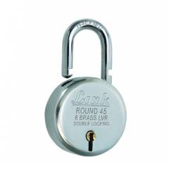 Link 45mm Round Bright Chrome Plated Padlock, L45-LRPL-45