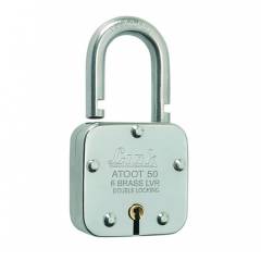 Link 50mm Brass and Steel Atoot Padlock, 65203-BLPL-50