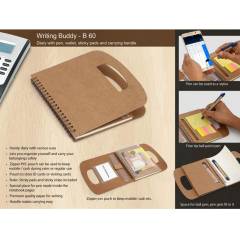 Generic Diary with Pen, Wallet, Sticky Pads & Carrying Handle, B60