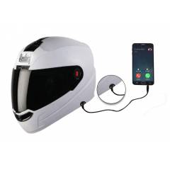 Steelbird SBA-1 Dashing White Half Face Helmet, Size (Large, 600mm)