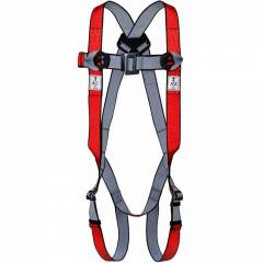 Allen Cooper Red 5 Point Adjustable Full Body Polypropylene Harness, 1011001_PP15