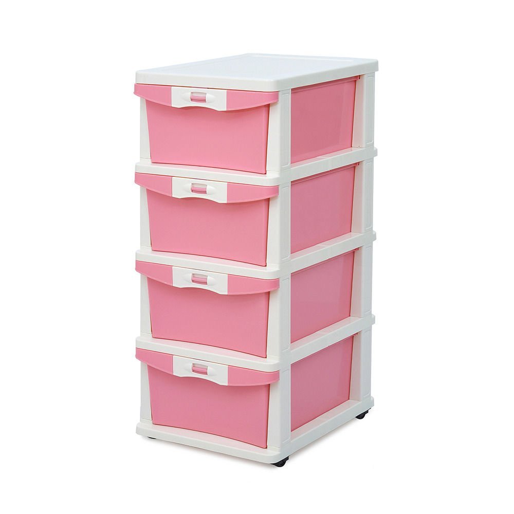 Buy Nilkamal Chester 24 Pink Plastic Storage Drawer Dimension