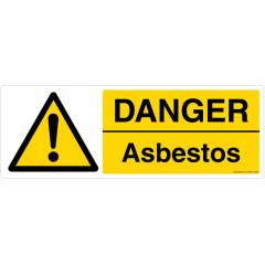 Safety Sign Store Danger: Asbestos Sign Board, CW205-1029PC-01