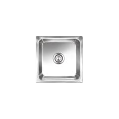 Nirali Omni Glossy Finish Kitchen Sink, Size: 410x410 mm