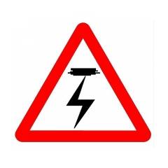 Asian Loto 3 mm Traffic Sign Retro Reflective Overhead Cable sign Board, ALC-SGN-63-900