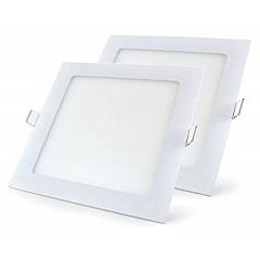 Riflection 12W White Square LED Slim Panel Light (Pack of 2)