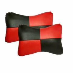 G-King leather Red Car Neck Rest Pillow Set For Hyundai Xcent