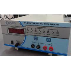 Crown 4 Digit Digital Micro Ohm Meter, Measuring Range: 1999.9m, CES 200