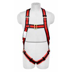 Karam E-CON Full Body Harness with Restraint Twisted Rope Double Lanyard, PN16(PN206D)