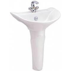 Cotto SC-031 ROSANNA Wash Basin with Pedestal, Colour: White