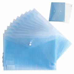 Qube Assorted Color Documents Button Folders (Pack of 50)