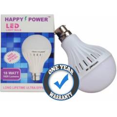 Happy 18W B-22 Cool White LED Bulb, HP-1018